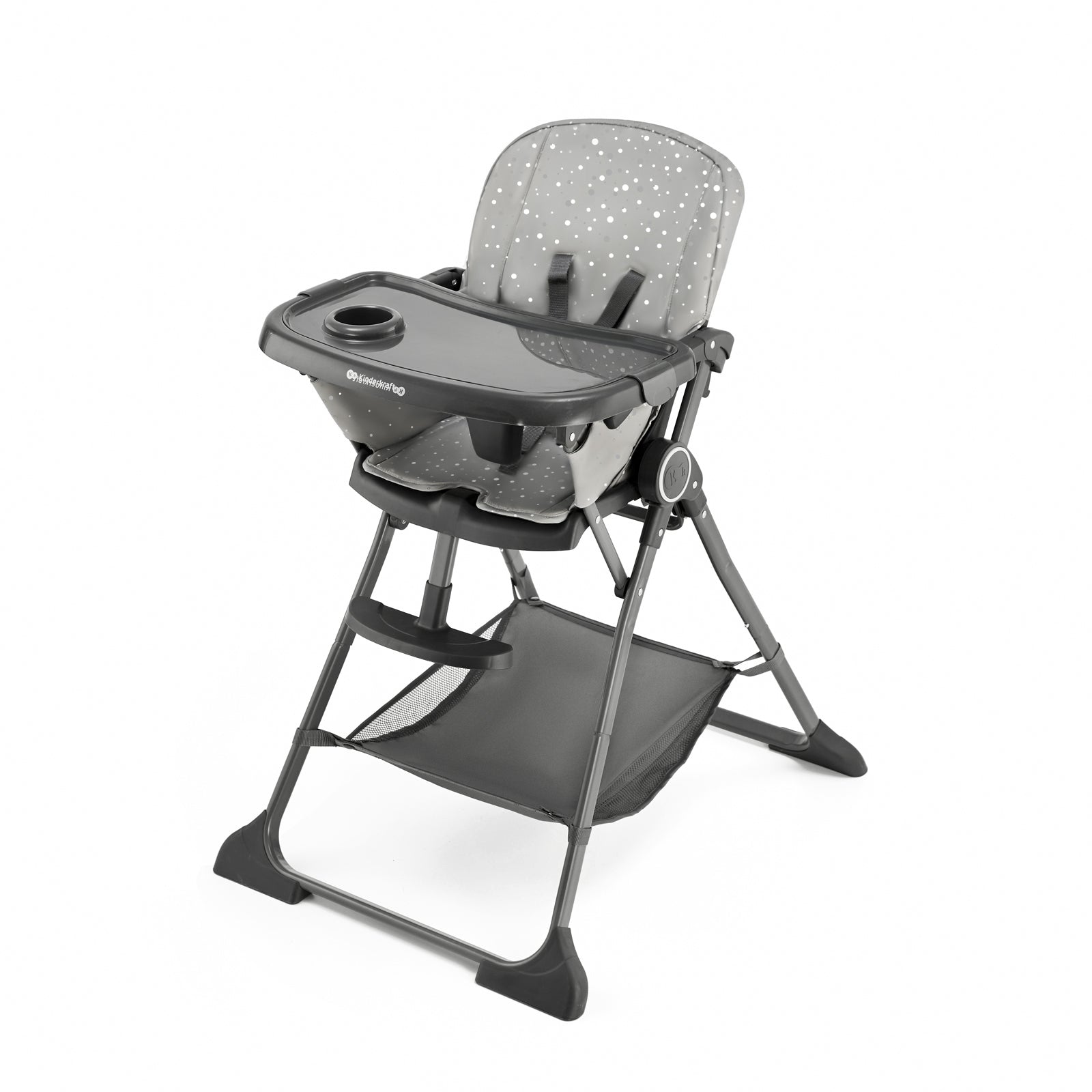 Kinderkraft FOLDEE folding high chair from 6 months grey