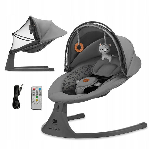 Kinderkraft Lumi 2 Sun Lounger Rocker Dark Grey Brand Kinderkraft