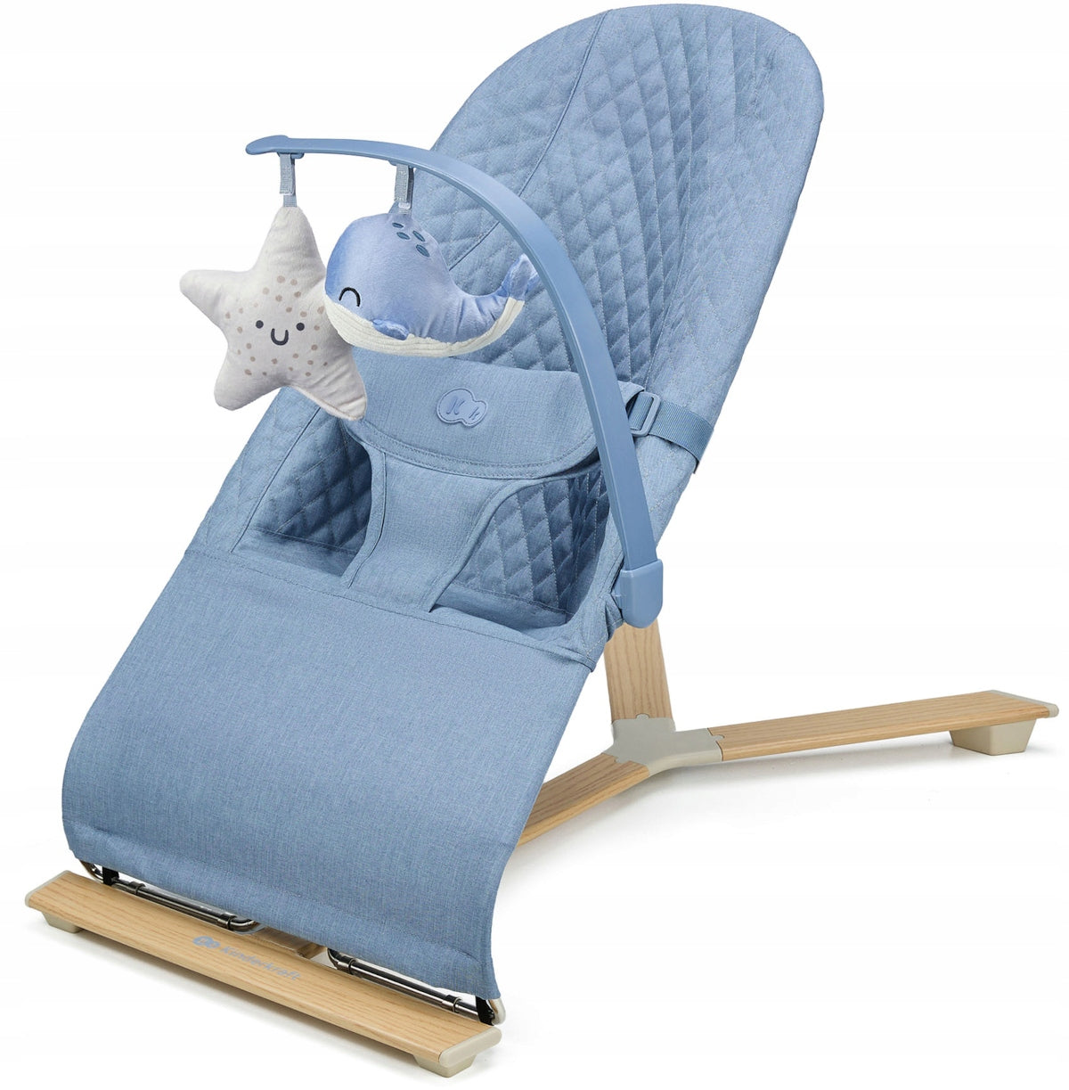 Kinderkraft Mimi Compact Baby Rocker Lounger | Nordic Breeze Packaging status original