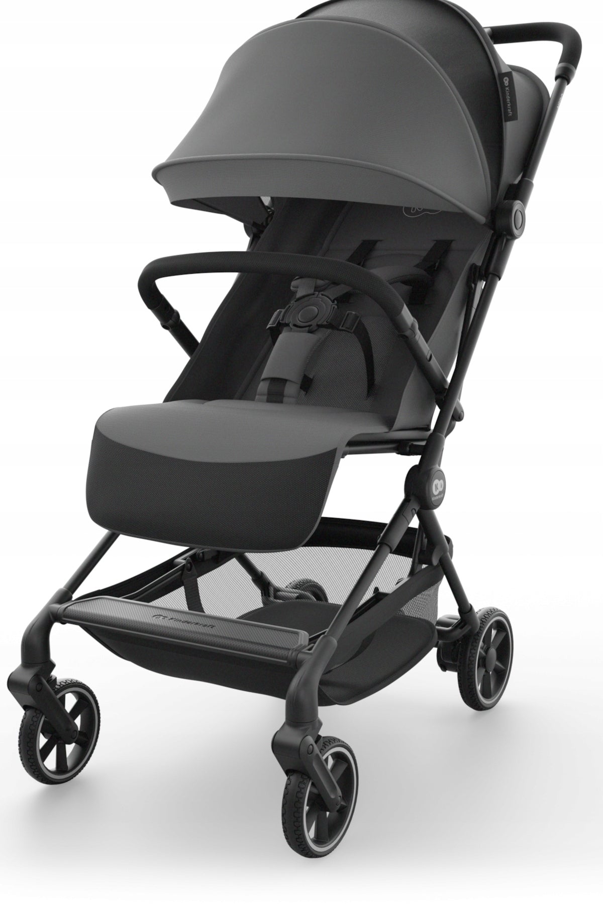 Kinderkraft Nebo Lightweight Stroller For Airplane Stroller Platinum Grey Packaging status original