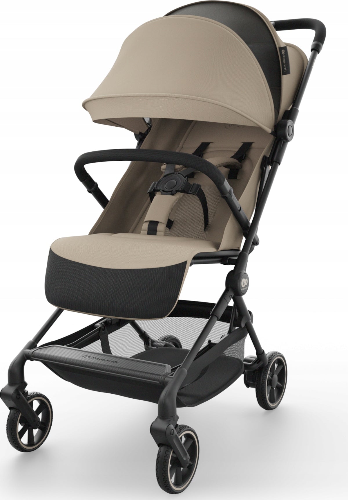 Kinderkraft Nebo Lightweight Stroller For Airplane Stroller| Soft Beige Brand Kinderkraft