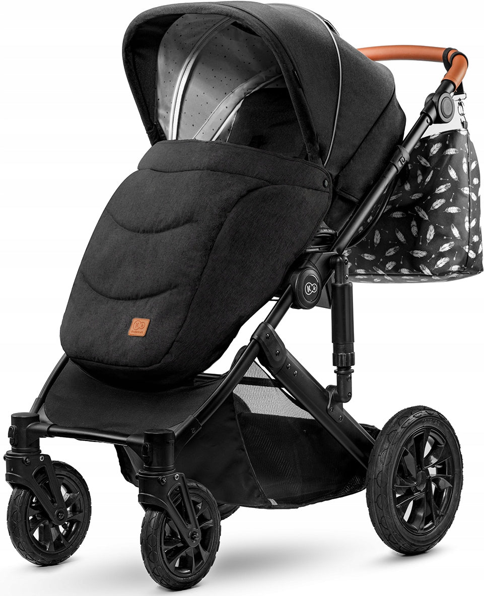 Universal-Kinderwagen Kinderkraft Prime 3in1, Schwarz 