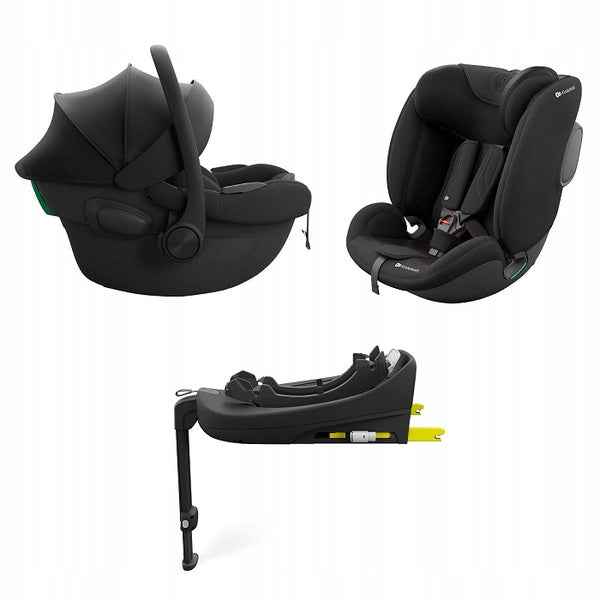 Kinderkraft Set of 3in1 Endura Safe System Car Seat 0-36 kg Black Brand Kinderkraft