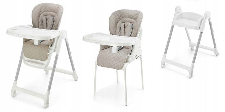 Kinderkraft Tulo High Chair 3in1 For Baby Feeding | Beige Packaging status original
