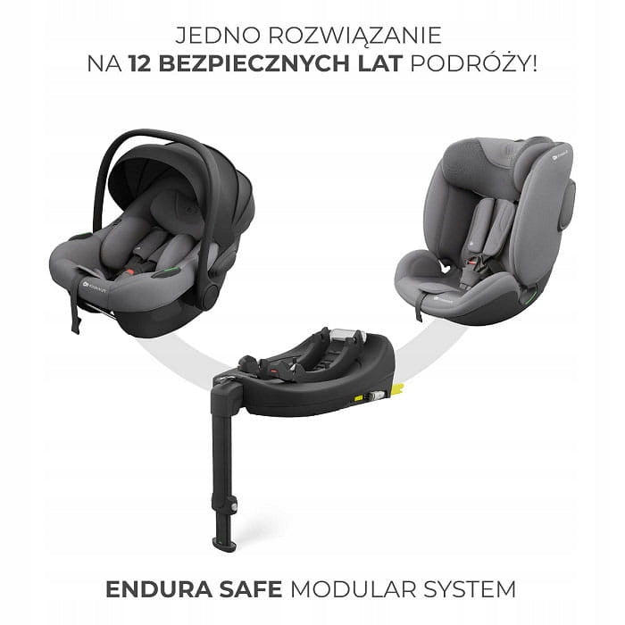Kinderkraft i-Lite - Car Seat 40-87 cm ~0-13 kg Set With Base Fx Manufacturer code KCILENFXGRY2000