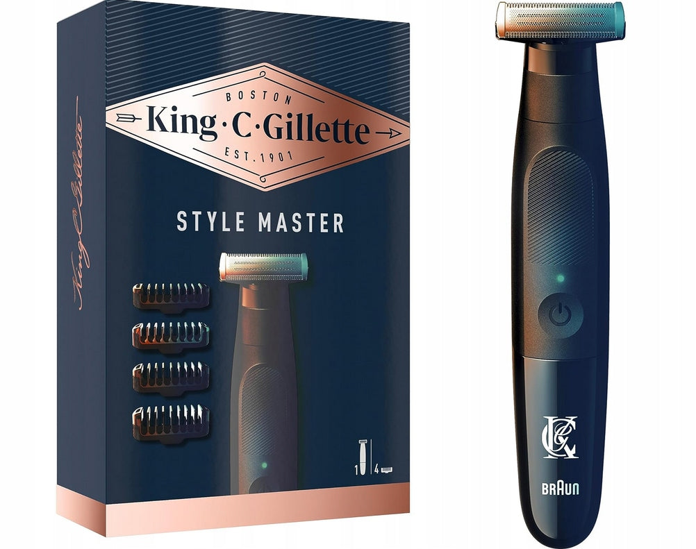 King C. Gillette Style Master Wireless Trimmer 4 Caps Packaging status original