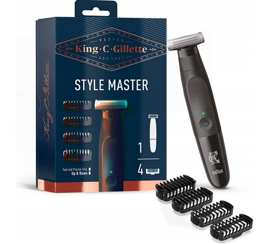 King C. Gillette Style Master Wireless Trimmer 4 Caps