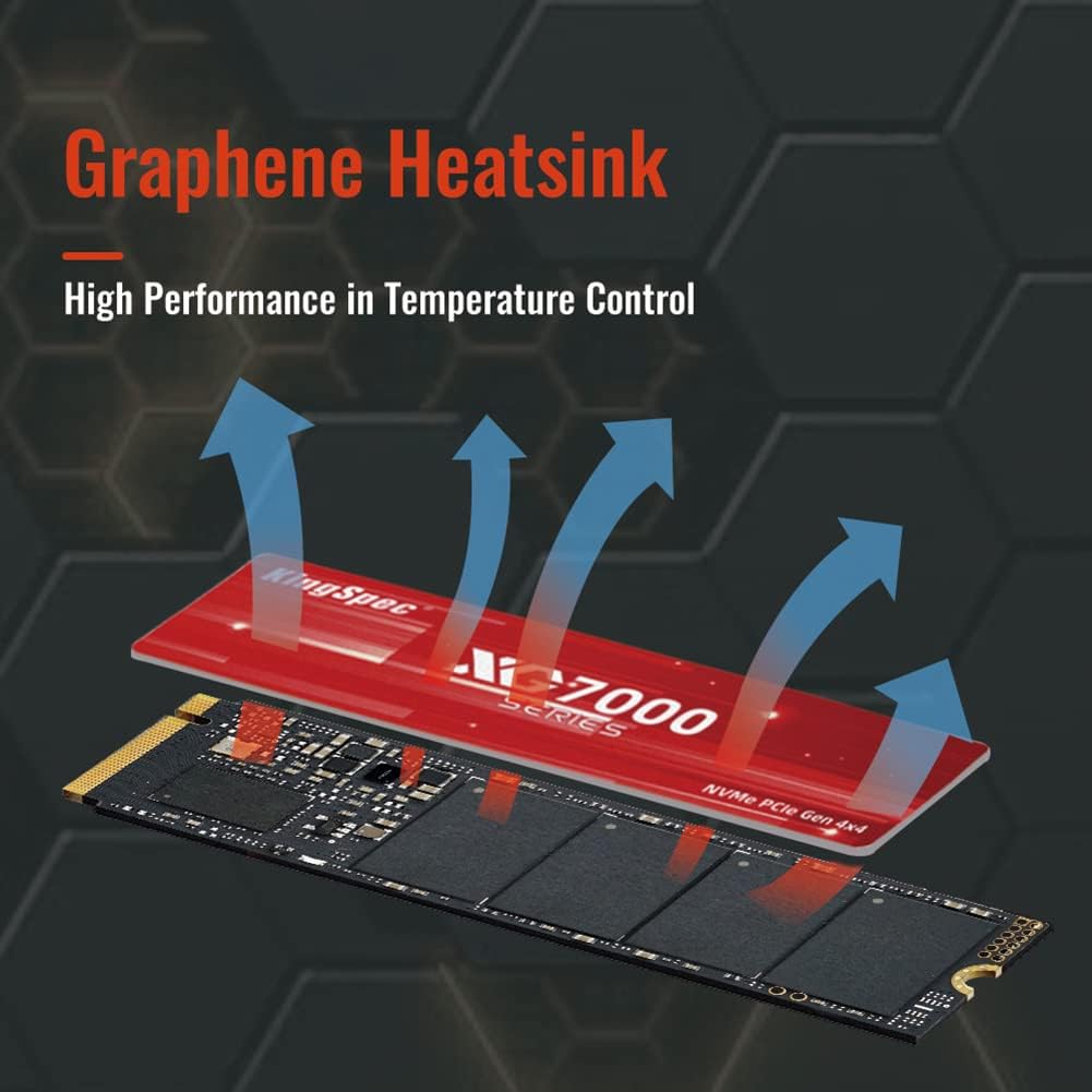 KingSpec XG7000 2TB M.2 2280 PCIe 4.0 7400MBs SSD Model XG7000