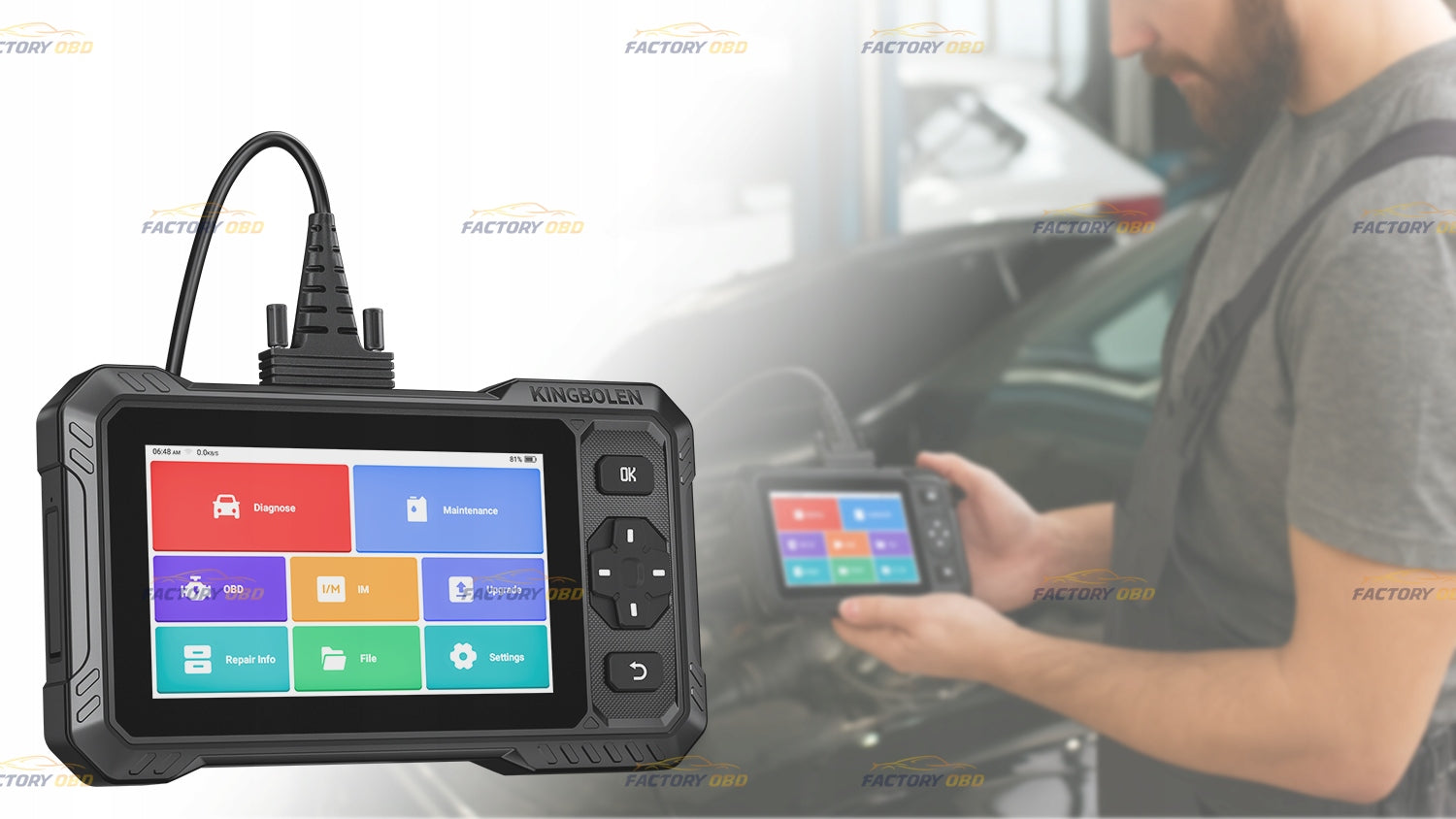 Kingbolen S6 Elite 2025 CAN-FD OBD2 Diagnostic Interface j.PL Manufacturer code Kingbolen S6 Elite