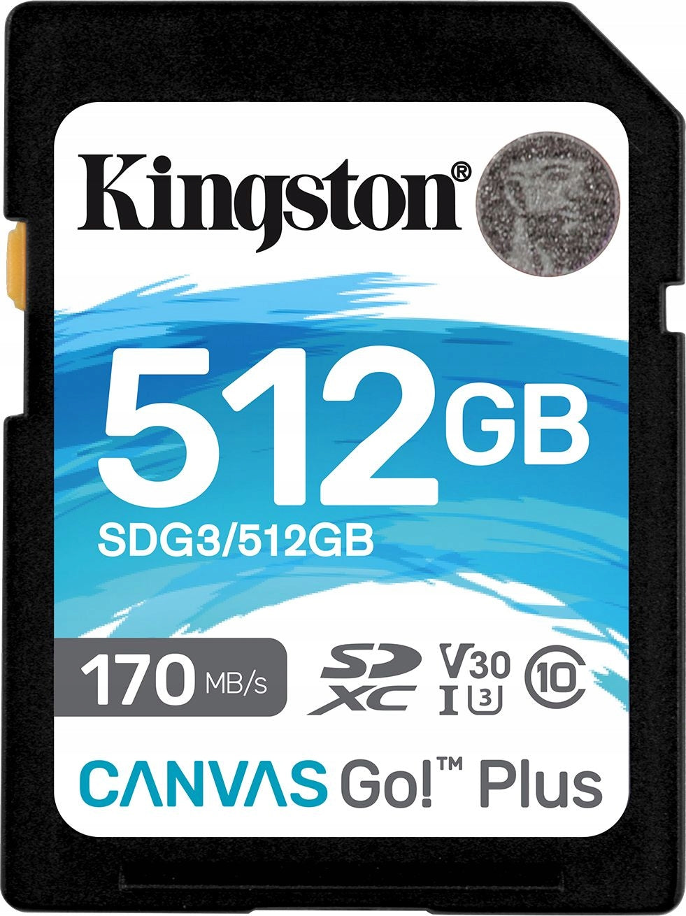 Kingston Canvas Go! Plus SDXC 512GB Class 10 UHS-I/U3 V30