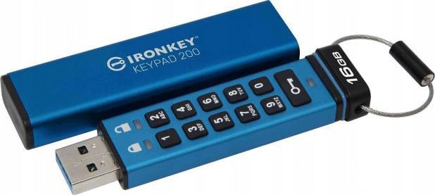 Kingston IronKey Keypad 200 16GB USB 3.0 AES Encrypted
