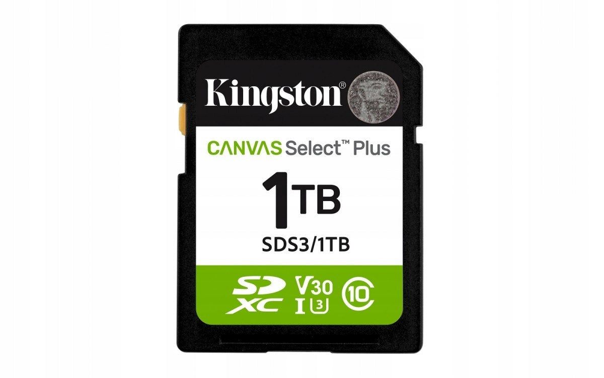 Kingston SD Memory Card 1TB Canvas Select Plus Gen3 150MB/s