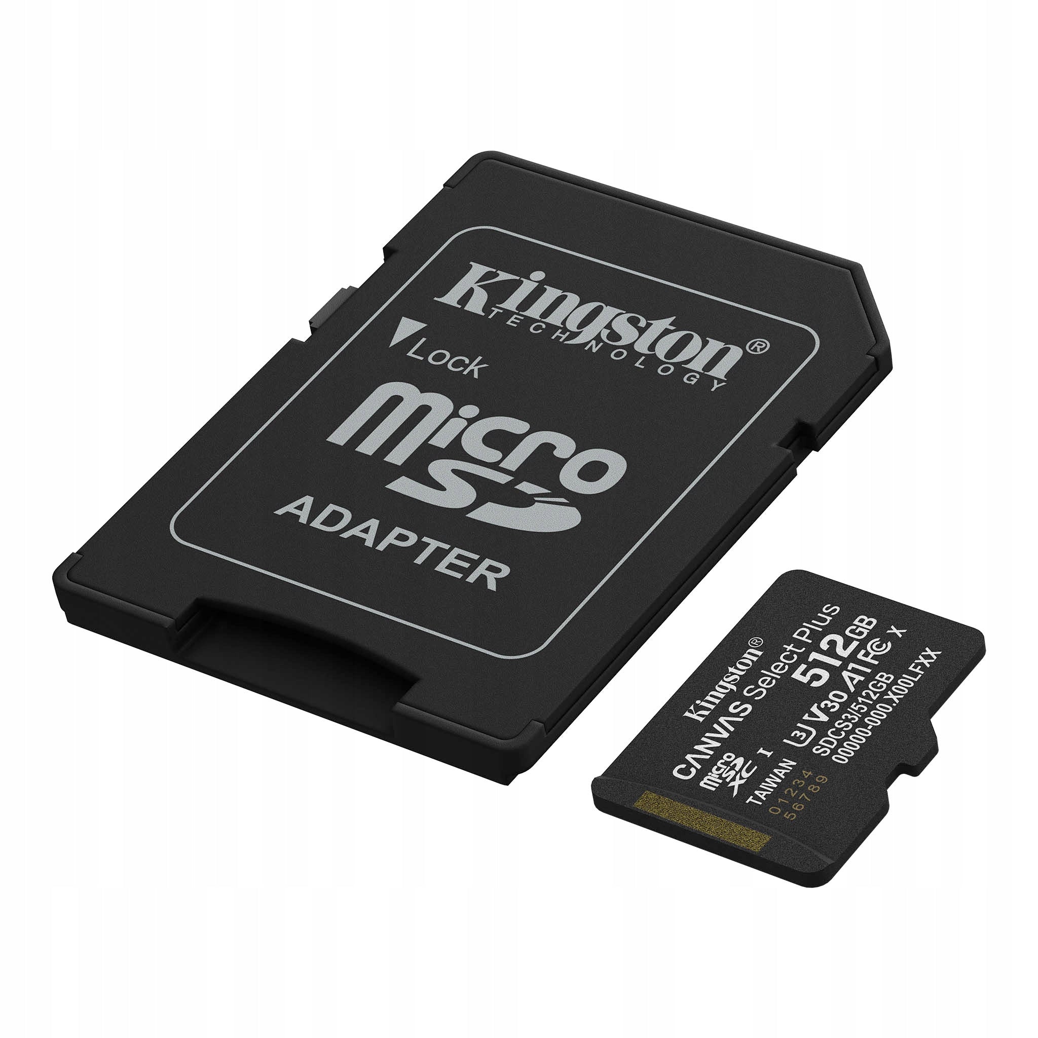 Kingston SDCS3/512GB Memory Card Canvas Plus 512GB microSDXC 150MB/s Manufacturer code SDCS3/512GB