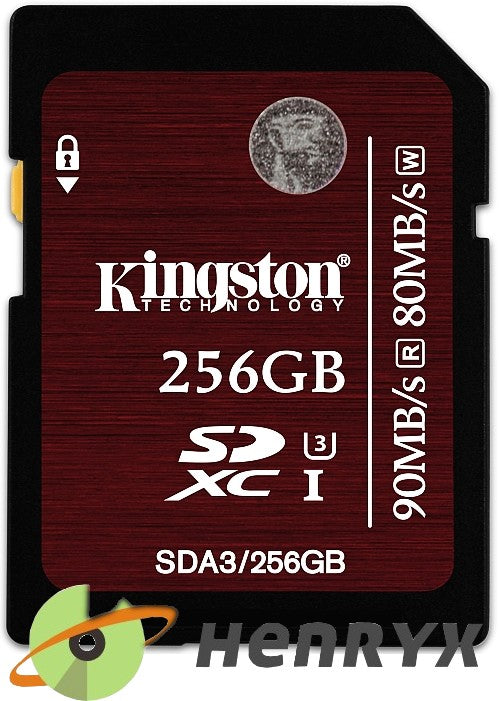 Kingston SDXC 256GB UHS-I U3 SDA/256GB 90MB/s 4K2K SDA3/256GB
