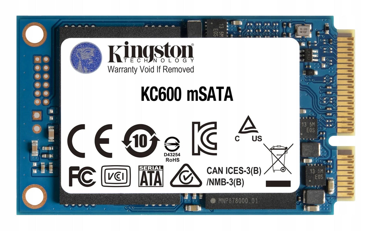 Kingston Technology SSD KC600 SATA3 mSATA 1024GB