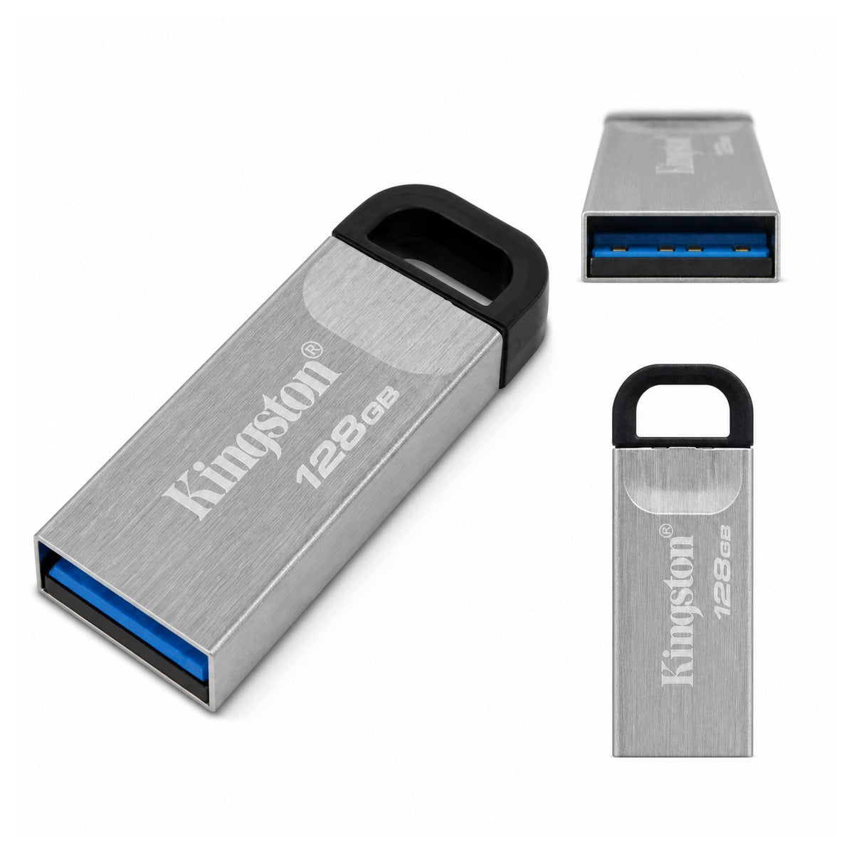 Kingston USB 128GB USB 3.0 DT Kyson Metal Flash Drive Color silver