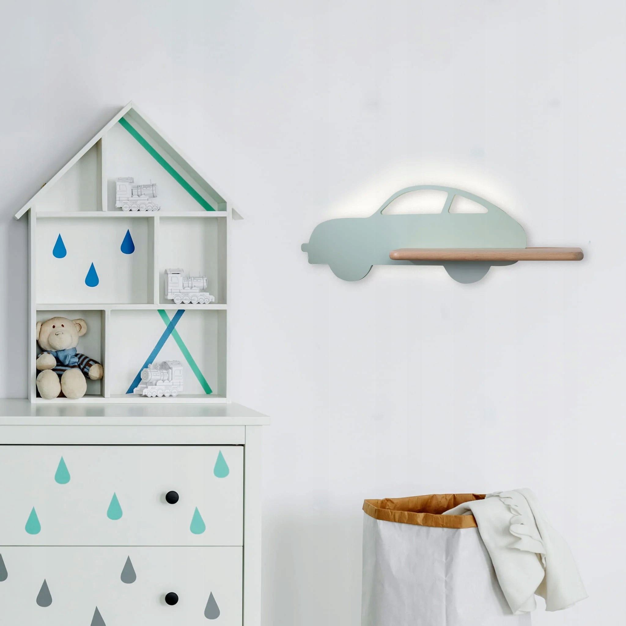Candellux Wandleuchte mit Regal Kids Car 