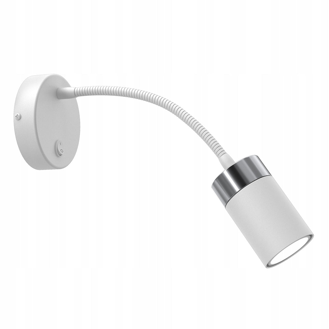 Milagro Wandleuchte Flex JOKER WEISS CHROM 1xGU10 