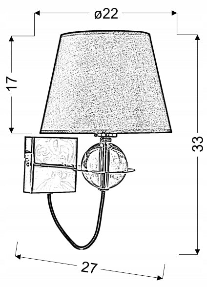 Candellux Wandleuchte Tesoro 