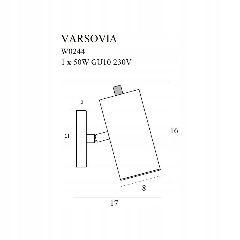 VARSOVIA W0244, Wandleuchte 