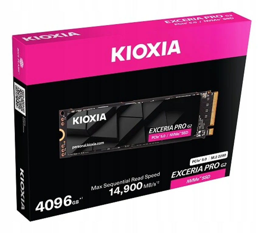 Kioxia Exceria PRO G2 2 TB M.2 PCI Express 5.0 NVMe BiCS FLASH TLC Manufacturer Kioxia