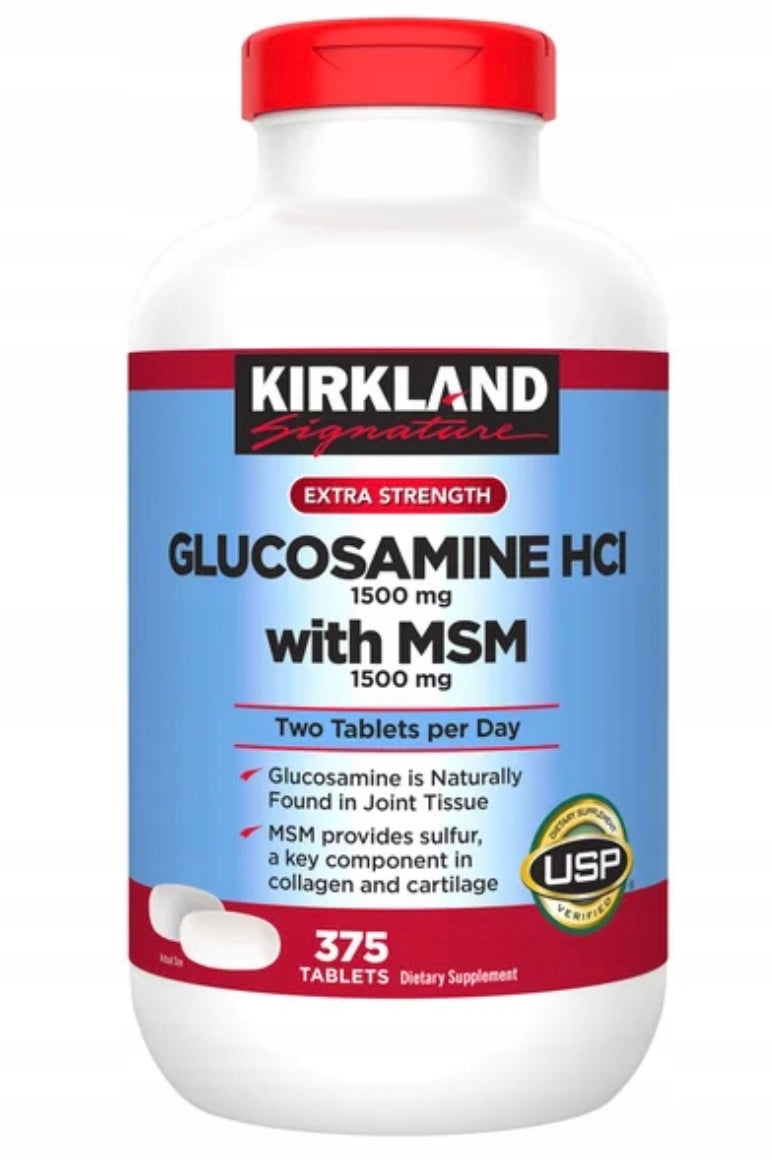 Kirkland Glucosamine HCI with MSM glukozamina USA 375 SZT