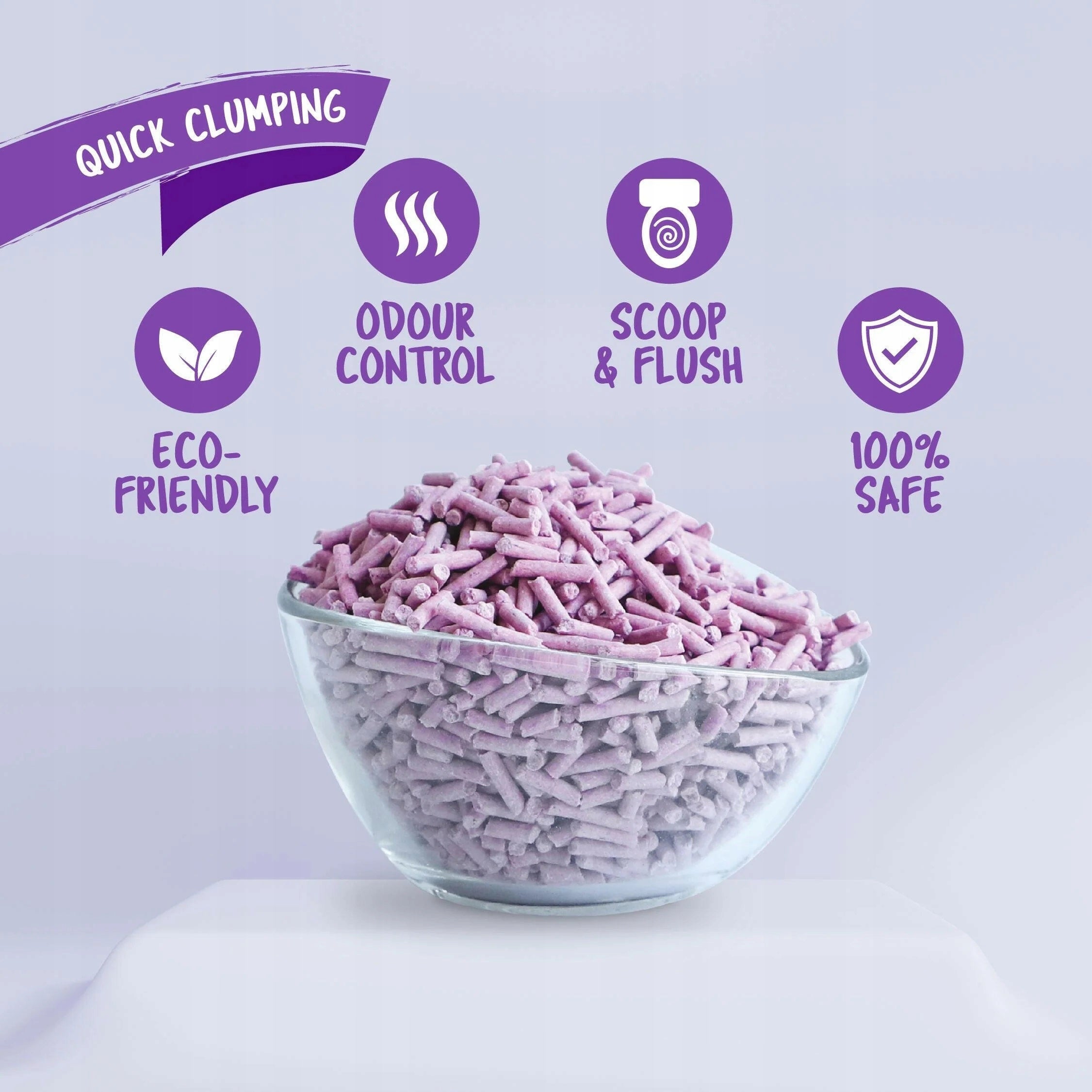 Kit Cat ECO SoyaClump Lavender 7L / 2,5kg Product weight 2.5 kg