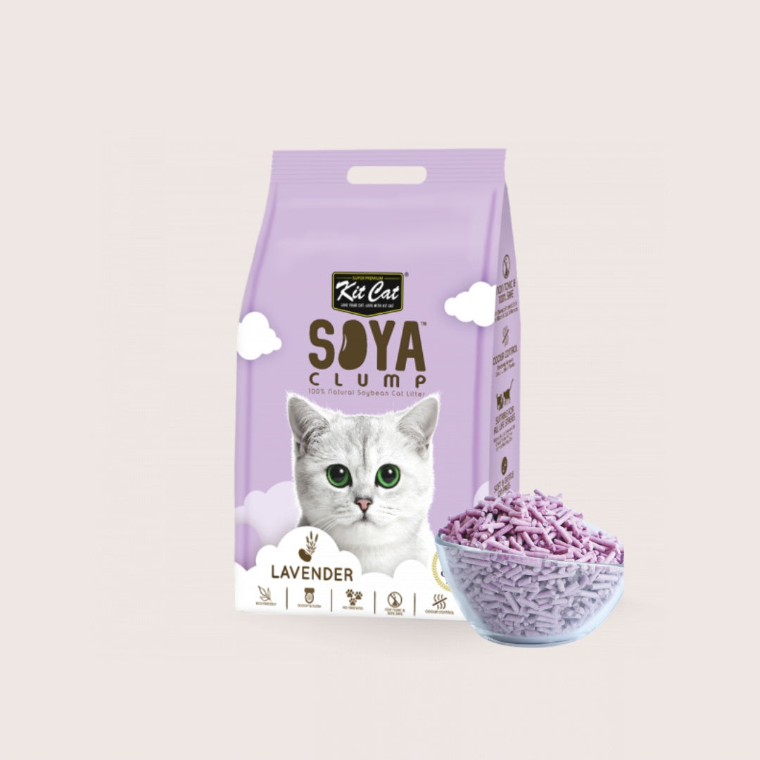 Kit Cat ECO SoyaClump Lavender 7L / 2,5kg Volume 7 l