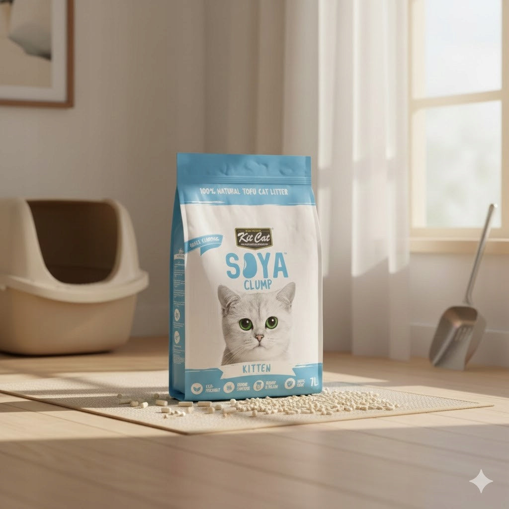 Kit Cat Soya Clump Baby Powder Kitten Soya Litter 7l