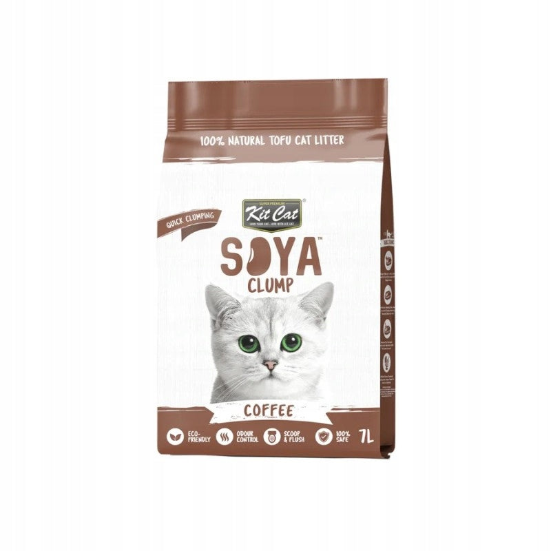 Kit Cat Soya Clump - Coffee Scented Cat Litter 7L / 2.5kg