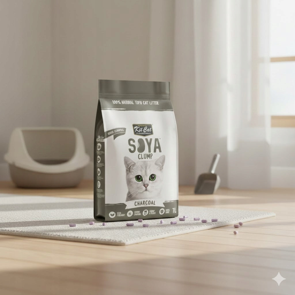 Kit Cat Soya Clump litter – Activated carbon 7L/2,5kg