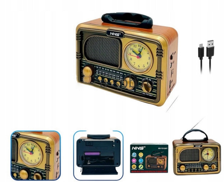 Kitchen Clock Radio Portable FM Rechargeable with Bluetooth USB Manufacturer code 5904865538003