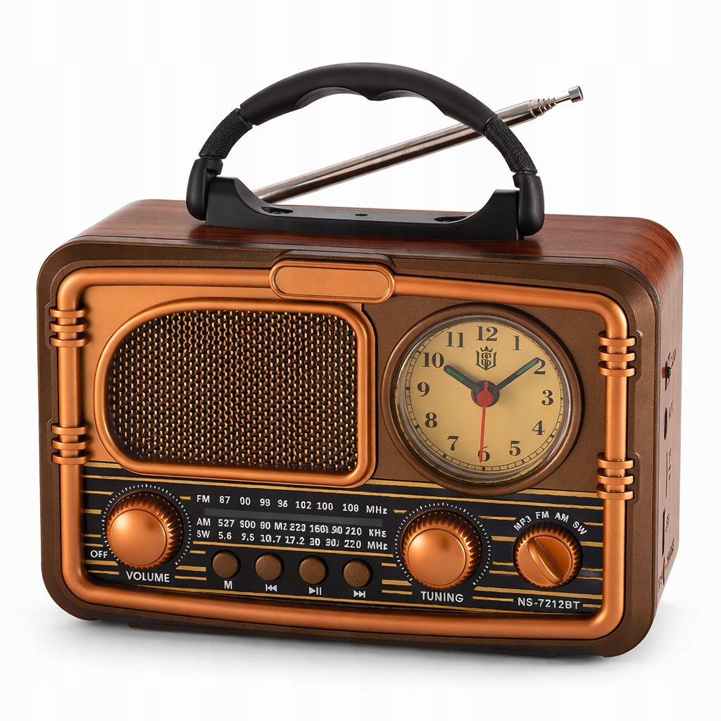 Kitchen Clock Radio Portable FM Rechargeable with Bluetooth USB Packaging status original