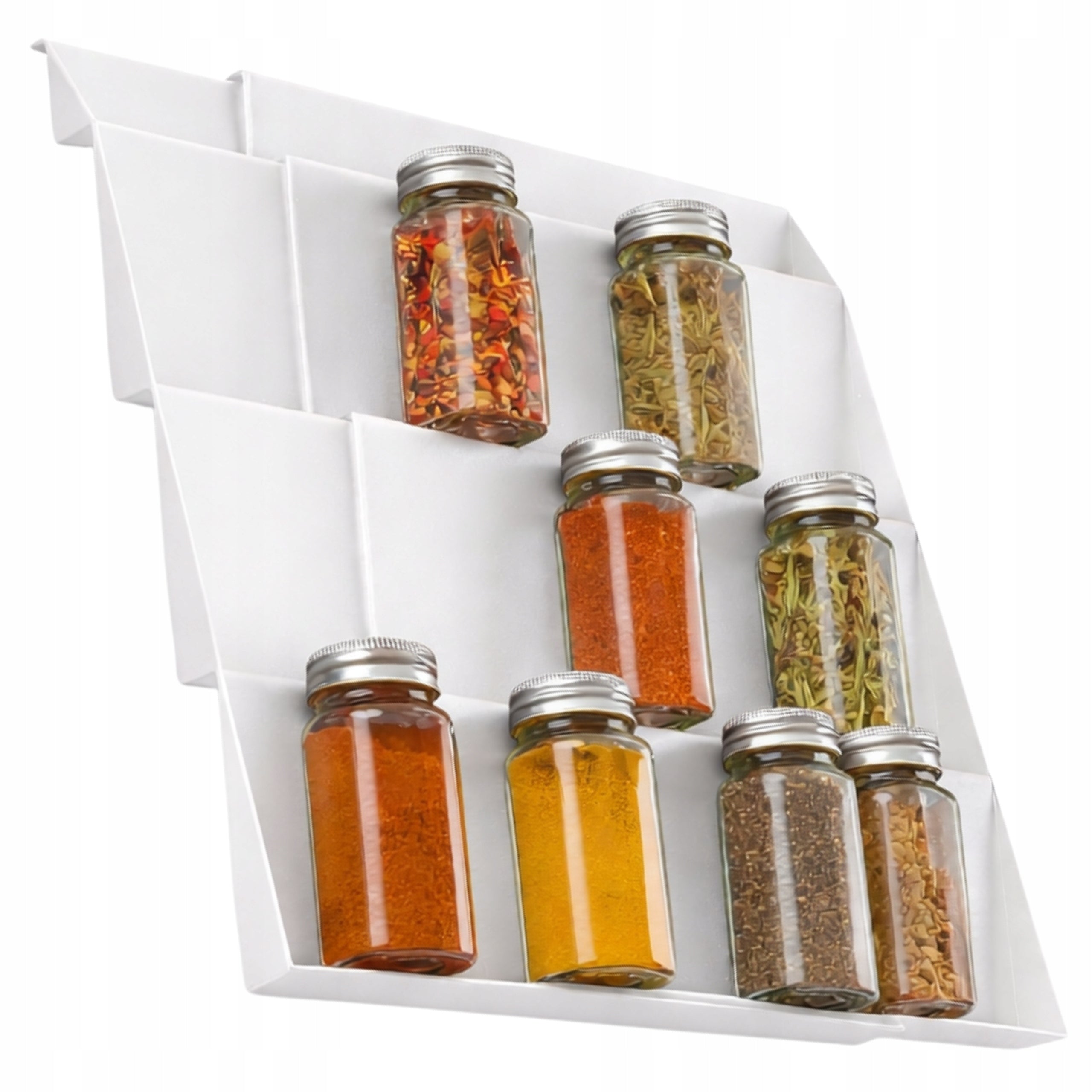 Kitchen Drawer Organizer for Spices Refill Box Extendable White Manufacturer code Organizer Do Szuflady Na Przyprawy Biały