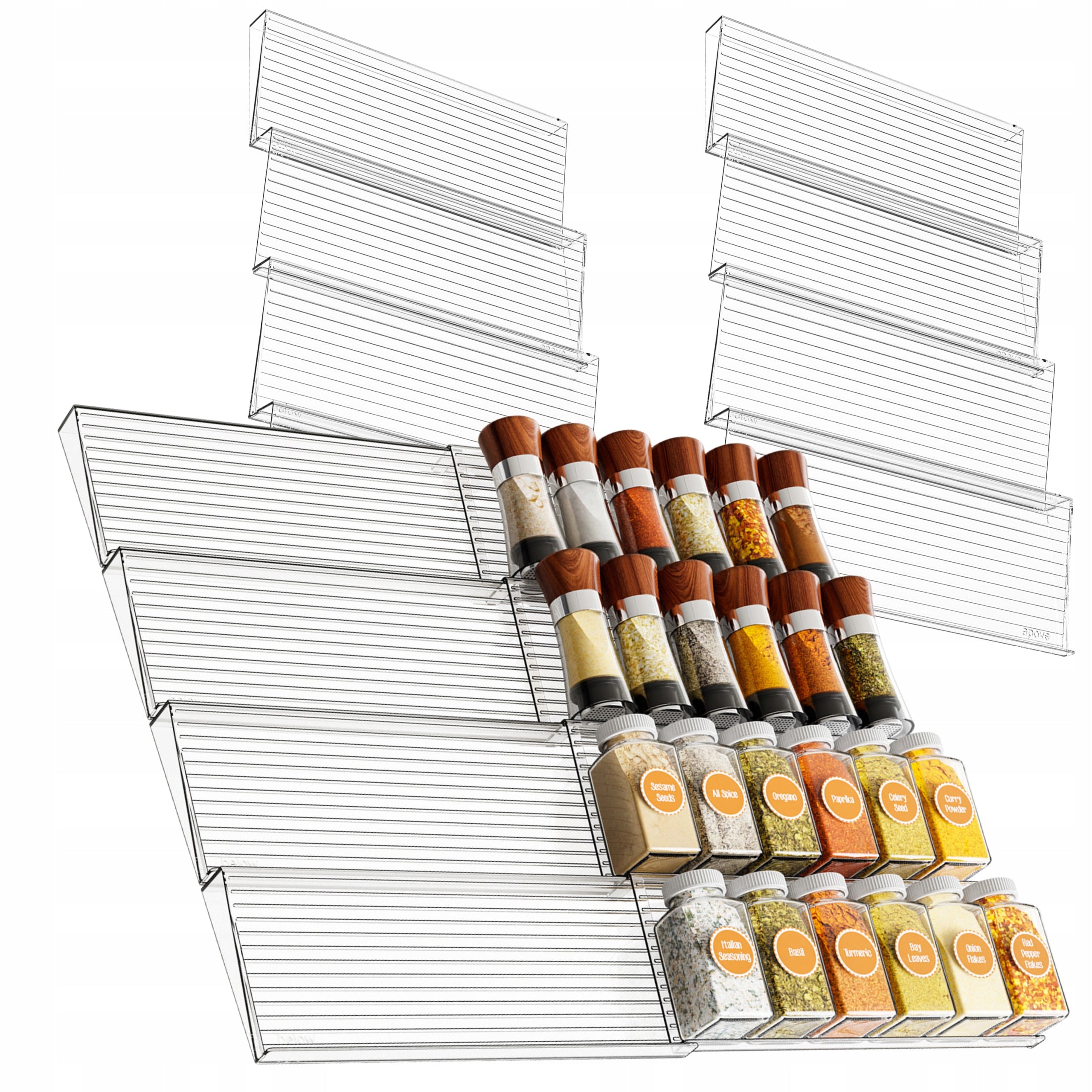 Kitchen Drawer Refill Jar Box Spice Organizer Plastic Packaging status original