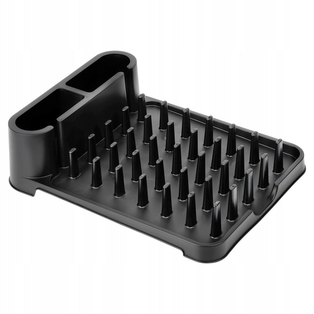 Kitchen Dryer Dish Drainer Plates Cups Single Tier Black Brand no brand