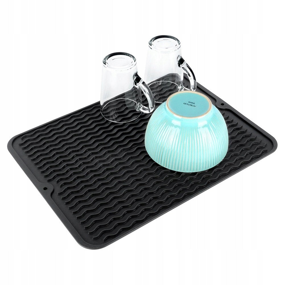 Kitchen Mat Silicone Drying Stand Dish Drainer Cups