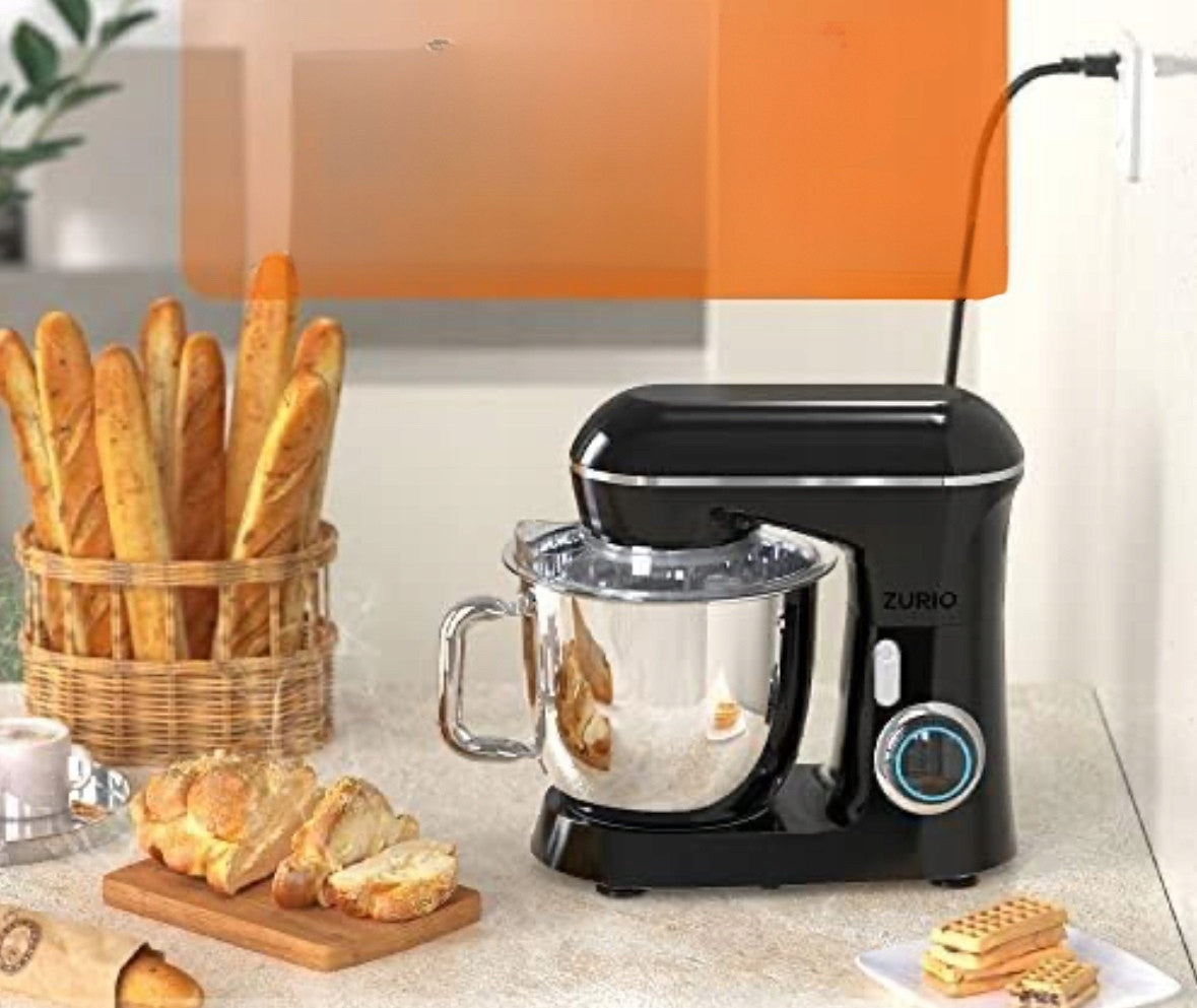 Kitchen Mixer Planetary Robot Multifunctional ZURIO Black 1300W 5,5L Power rating 1300 W