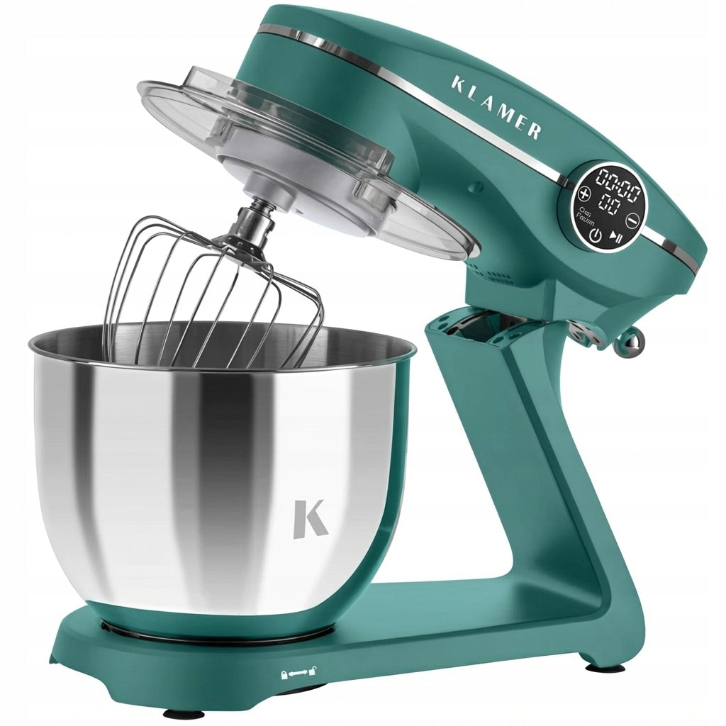 Kitchen mixer KLAMER 1800W, dough kneading machine with 6-liter bowl Model Robot kuchenny