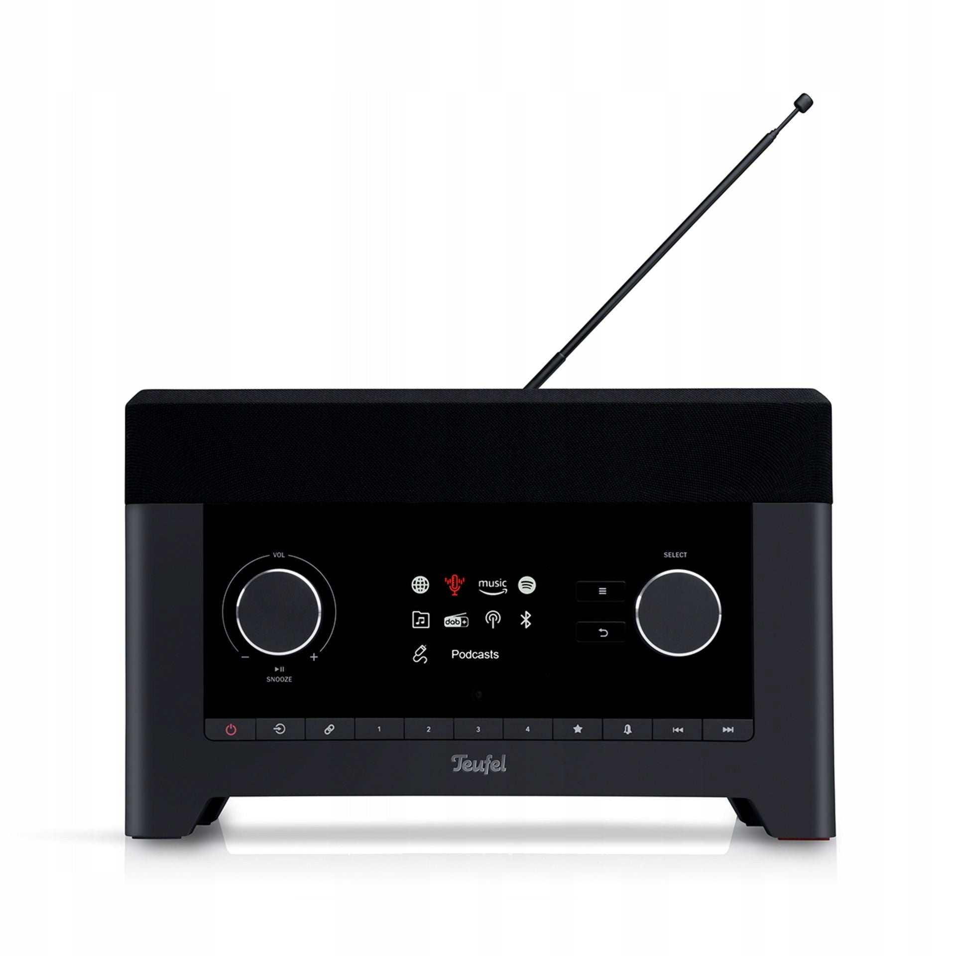 Kitchen radio Teufel RADIO 3SIXTY, Internet radio, DAB+, FM, black,WiFi Manufacturer code 107000612