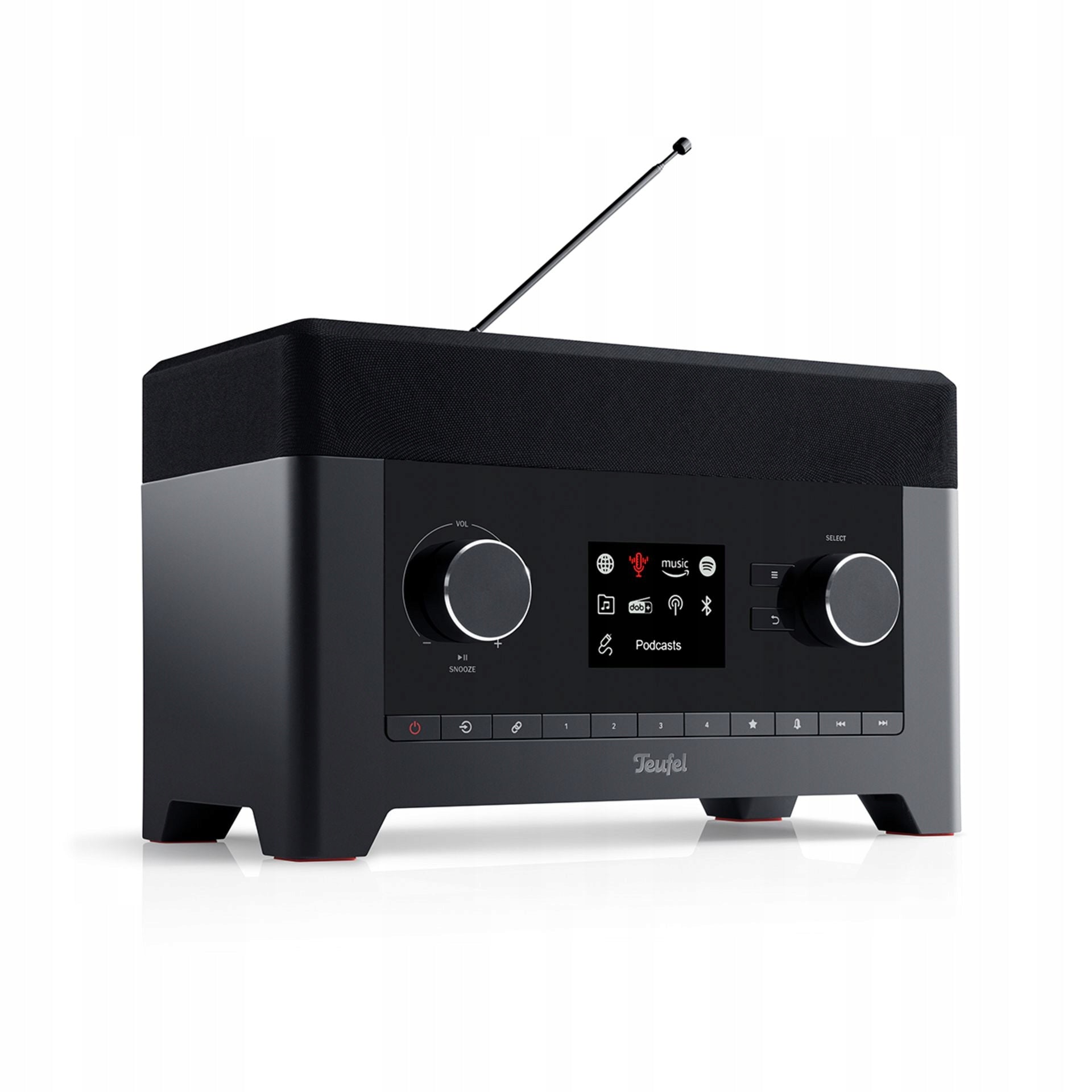 Kitchen radio Teufel RADIO 3SIXTY, Internet radio, DAB+, FM, black,WiFi