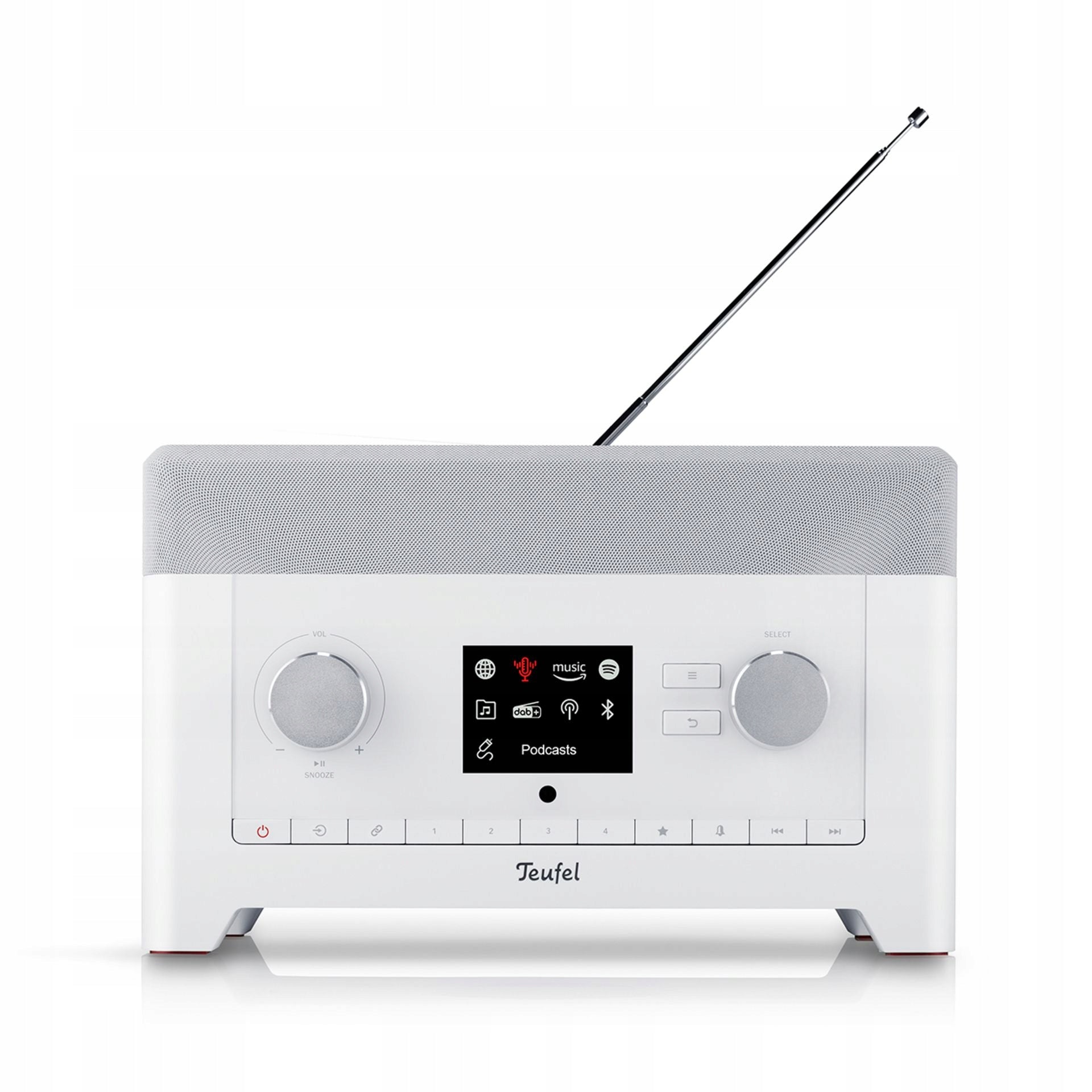 Kitchen radio Teufel RADIO 3SIXTY, Internet radio, DAB+, FM, white,wifi Manufacturer code 107000613