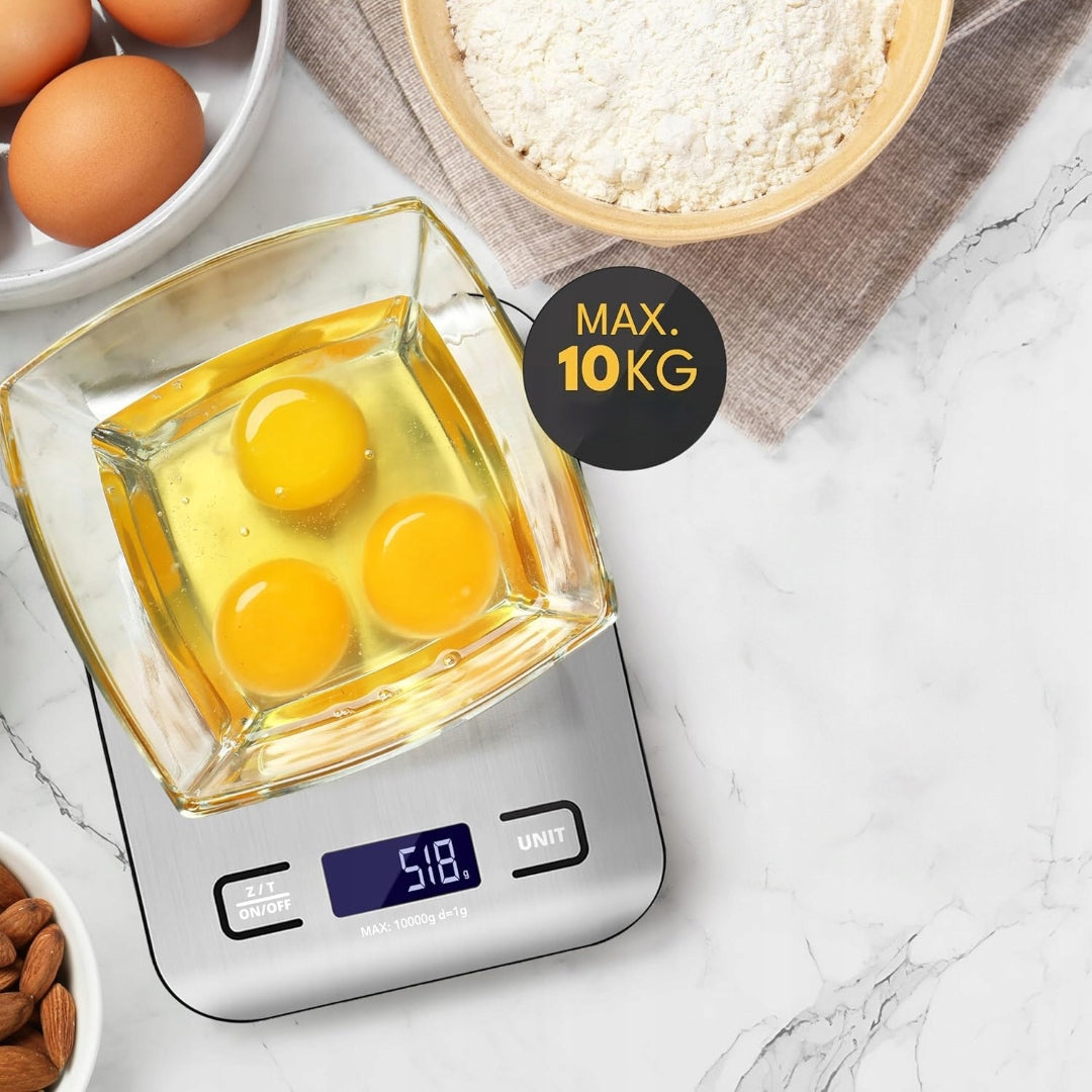Kitchen scale ELECTRONIC PRECISION LEBENLANG USB 10kg/1g TARA LCD Manufacturer code LBL711