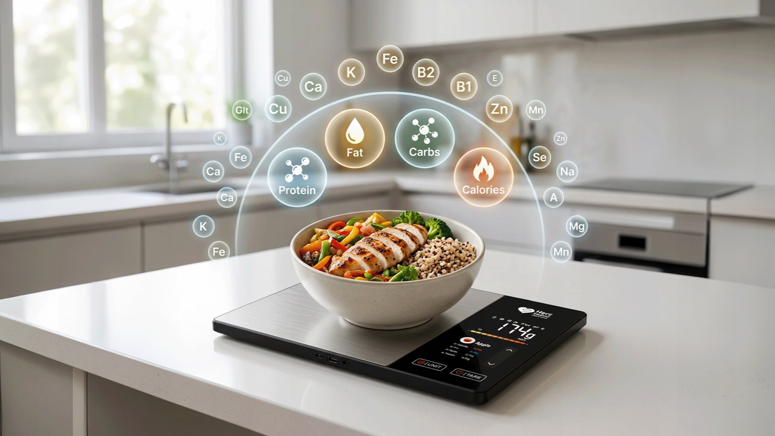 Kitchen scale electronic precision LED display 5kg battery operated 1g Maximum load 5 kg