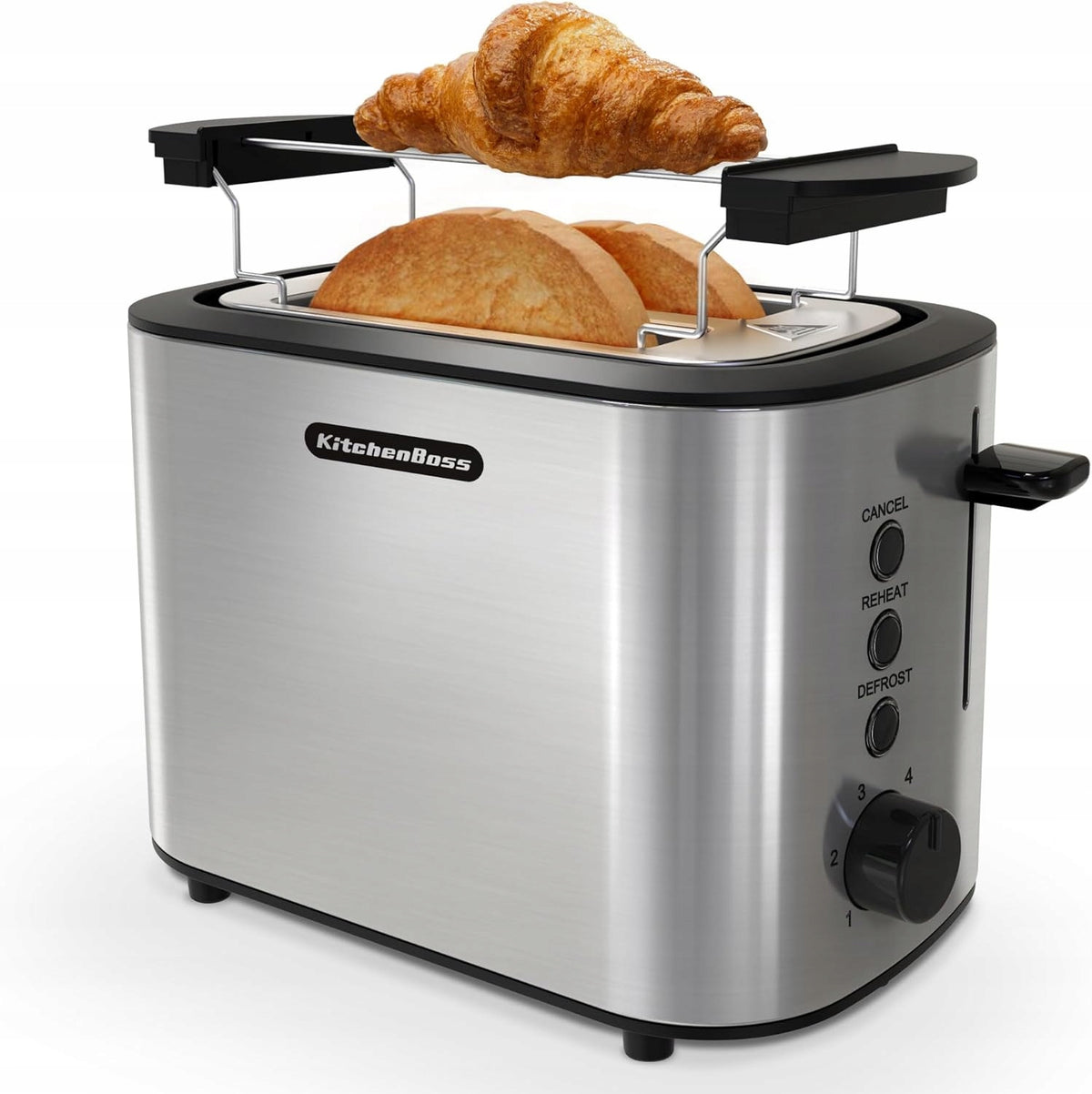 KitchenBoss Toaster G630S silver/grey 870 W