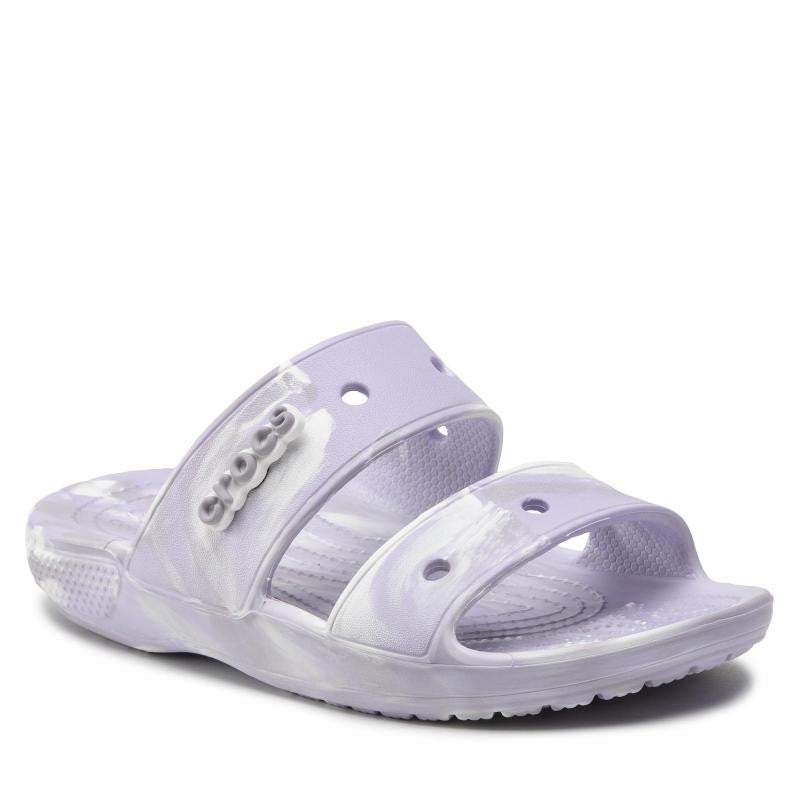 Šlepetės moterims Crocs™ Classic Marbled 167695, violetinės