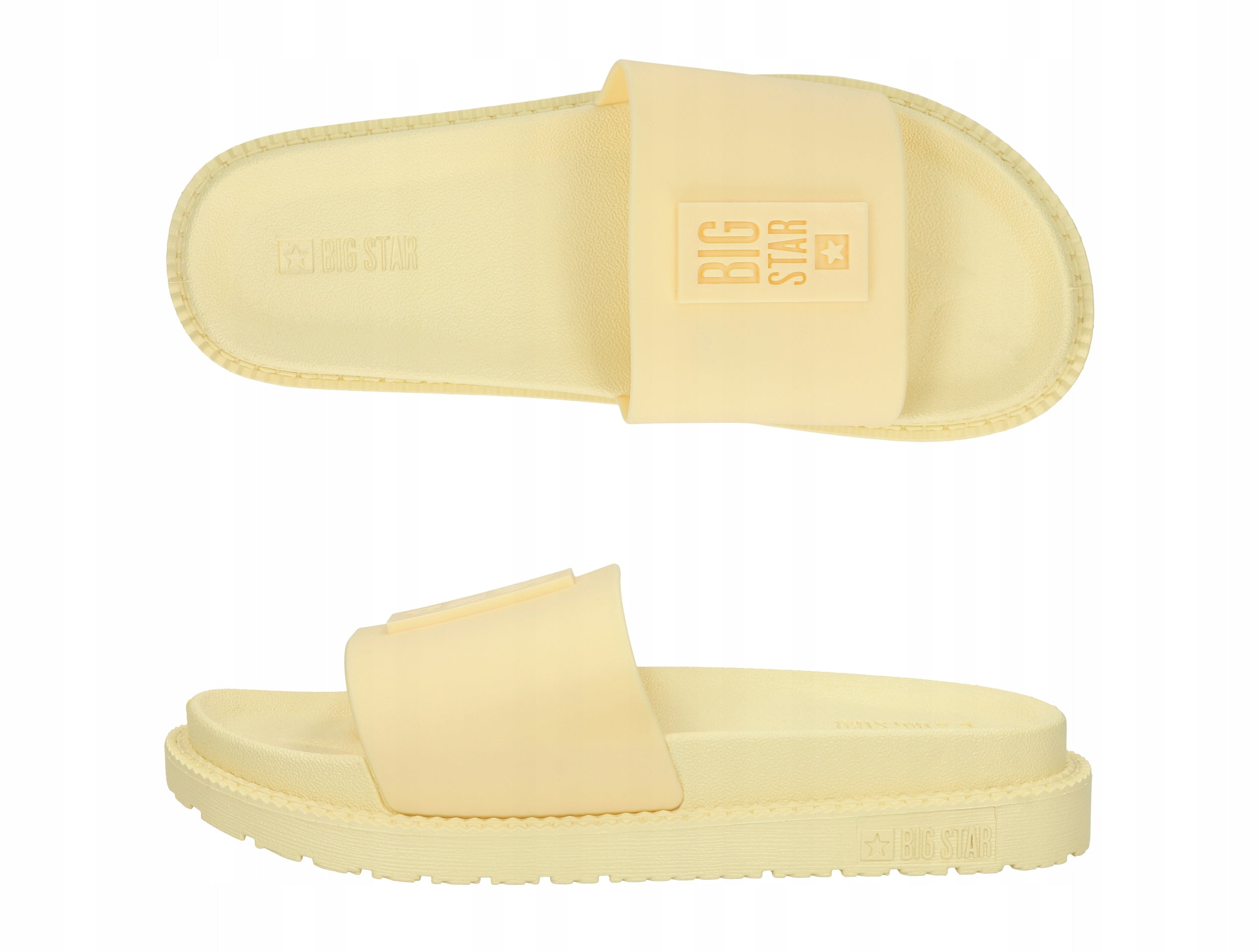 Hausschuhe für Damen Big Star 12082F, gelb 