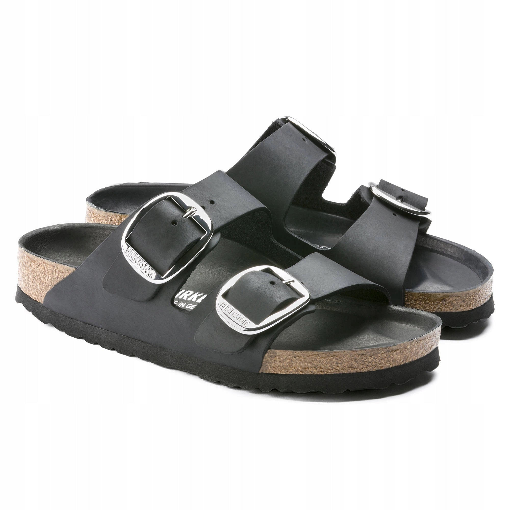 Šlepetės moterims Birkenstock Arizona Big Buckle, juodos