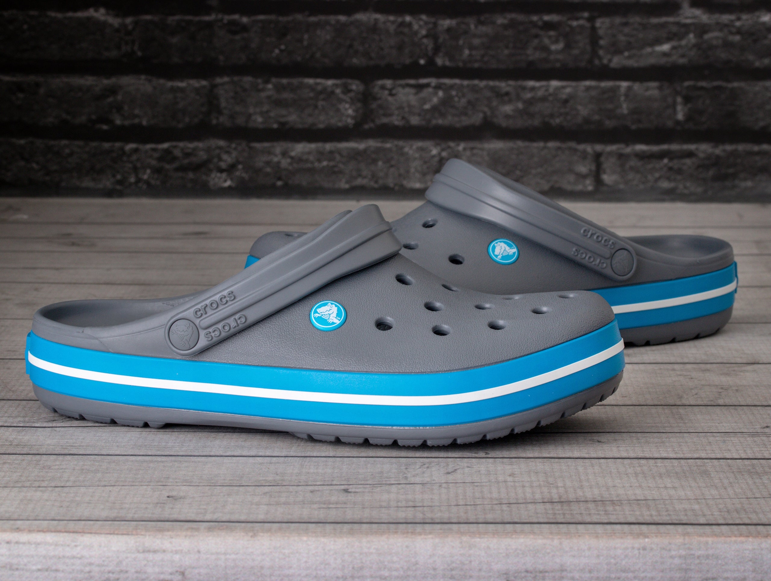 Crocs™ vyriškos šlepetės Crocband, pilkos