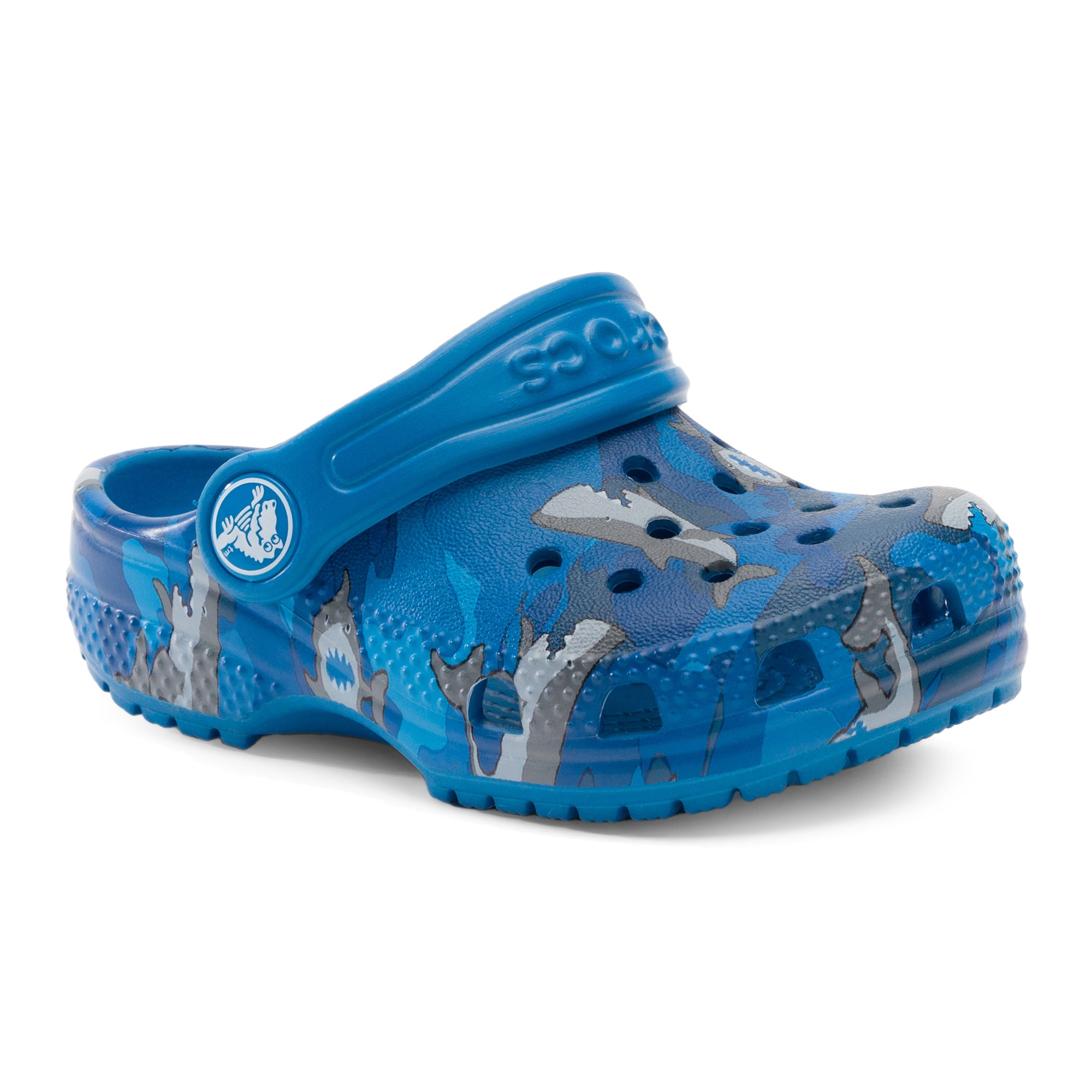 Gummi-Clogs für Kinder Crocs™ Classic Shark Clog PS 